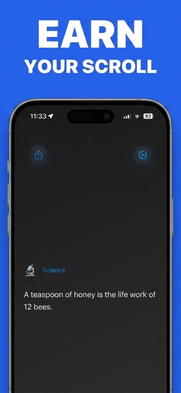 SmartScroll knowledge card feed: the replacement behavior one sec's breathing pause doesn't provide